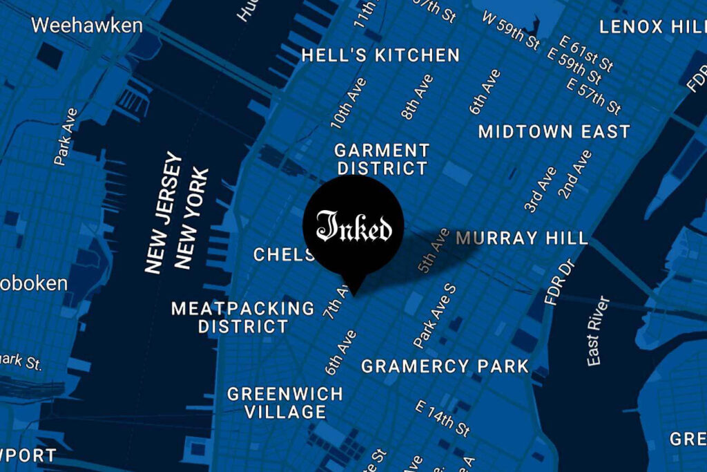Inked NYC Map